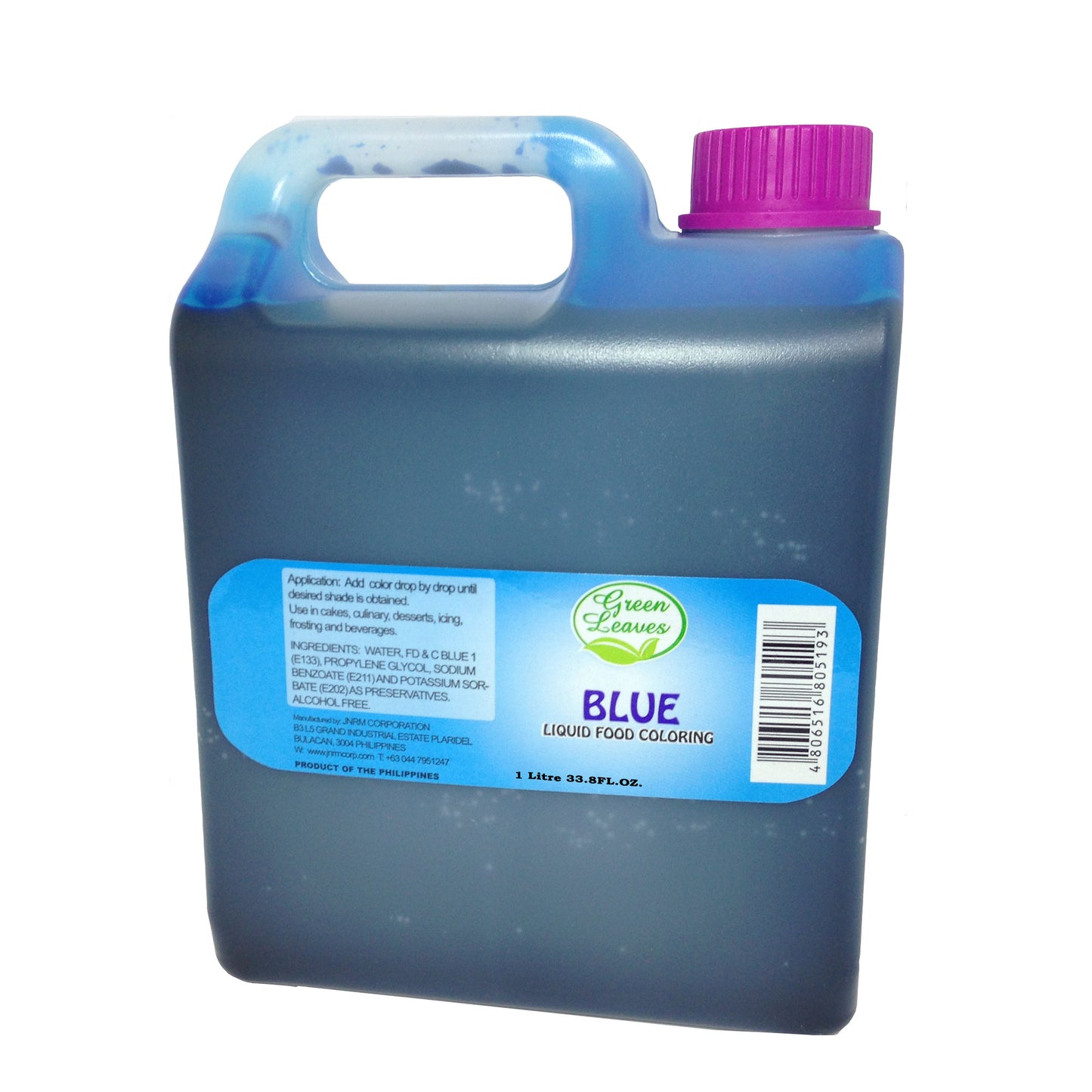 Green Leaves Blue Liquid Food Color 1 Kilo