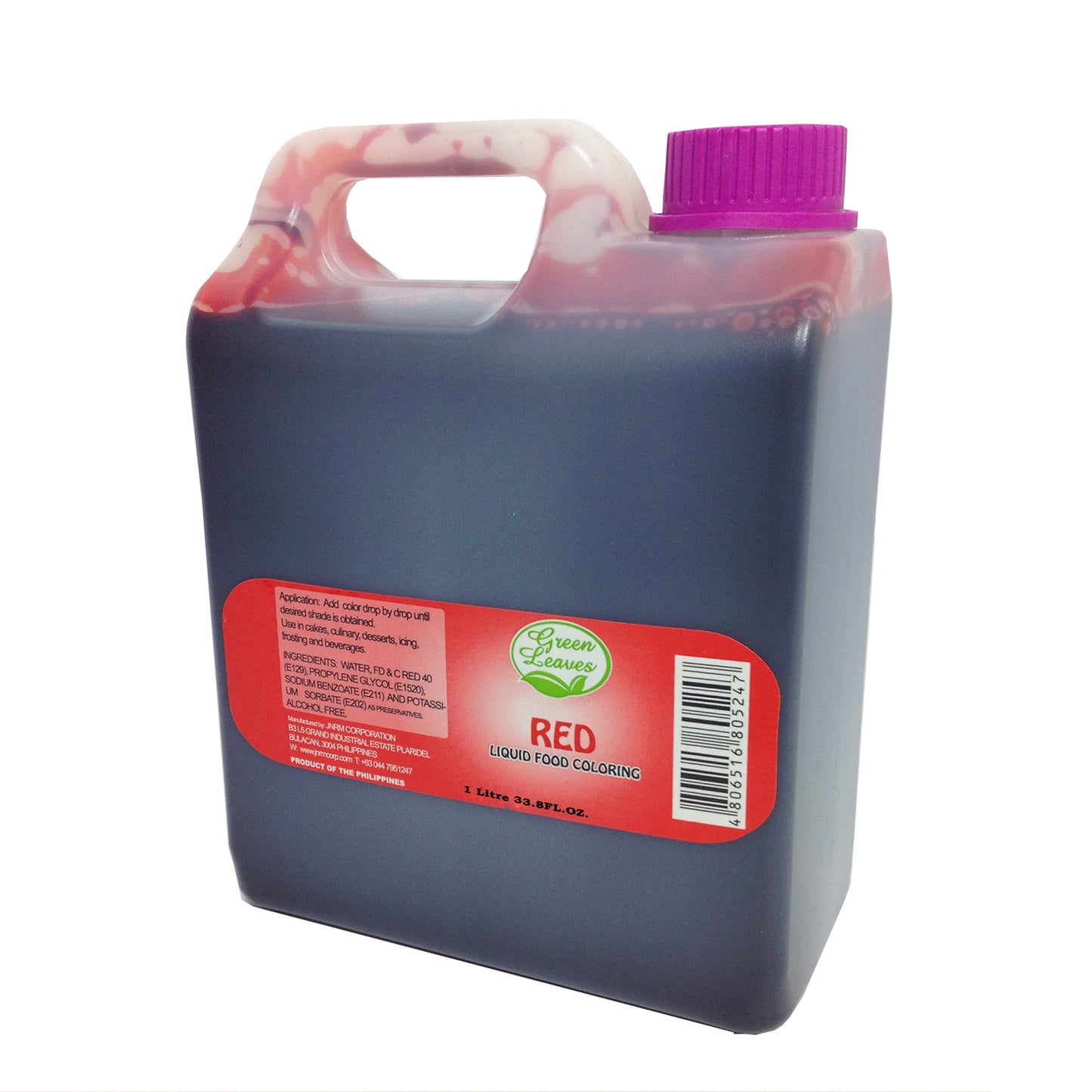 Green Leaves Liquid Red Food Color 1 Liter