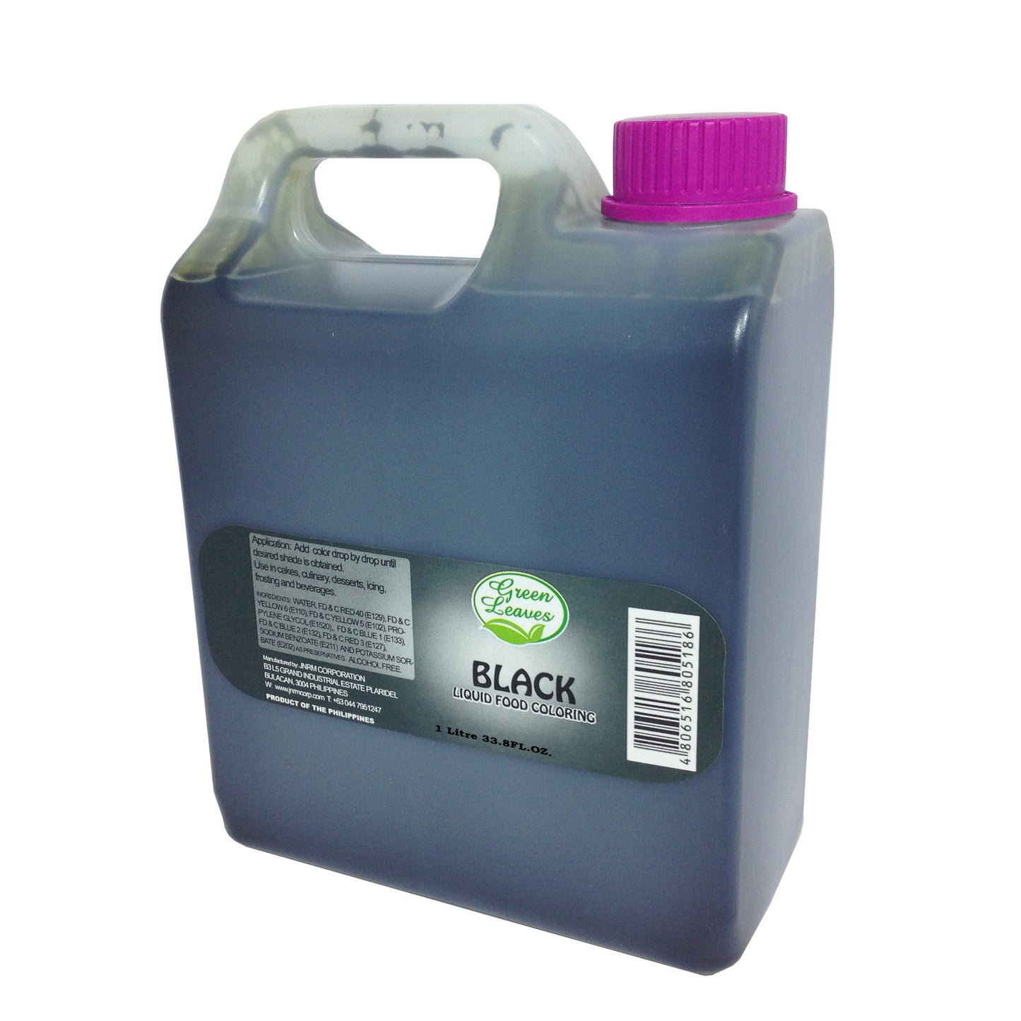 Feuilles vertes Colorant alimentaire liquide noir