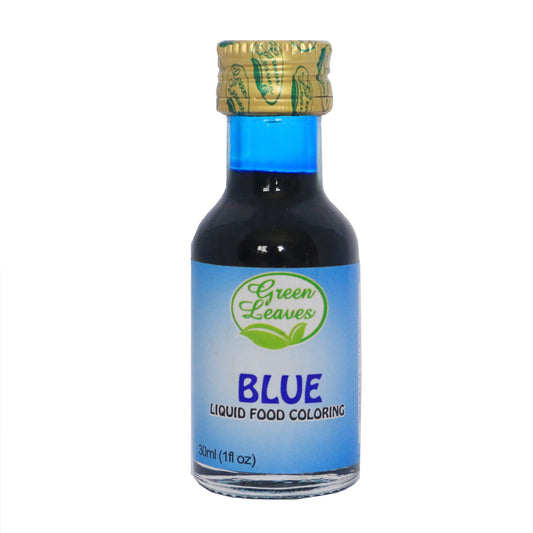 Feuilles vertes Colorant alimentaire liquide bleu
