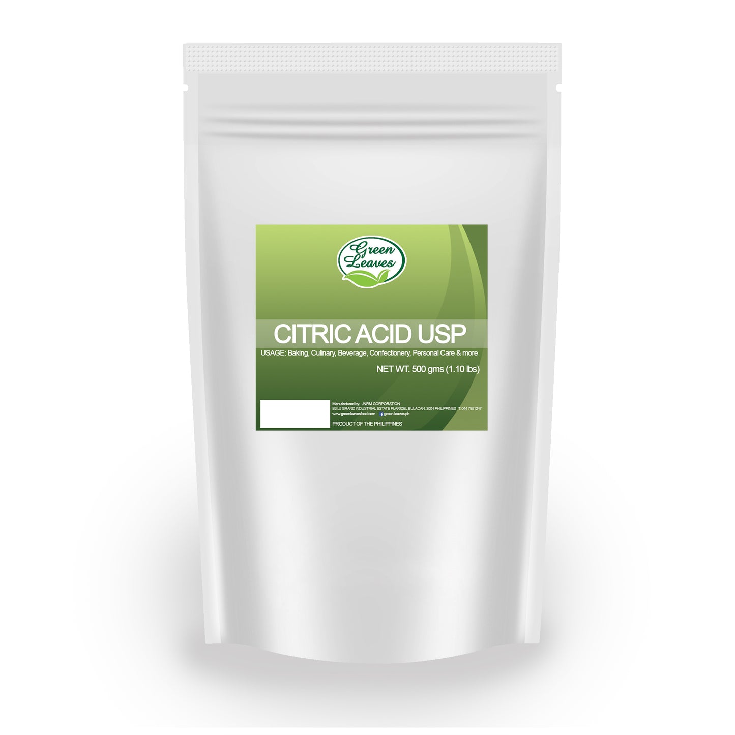 Feuilles vertes Acide citrique