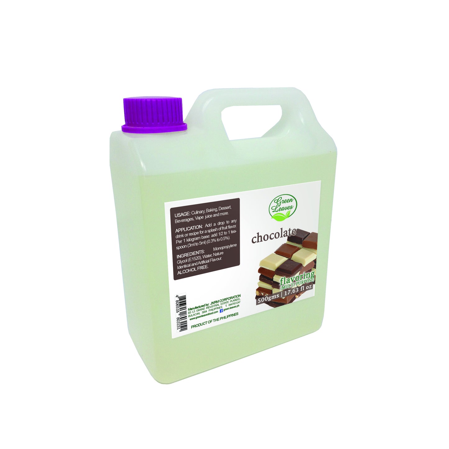 Essence aromatique multi-usages concentrée de chocolat aux feuilles vertes