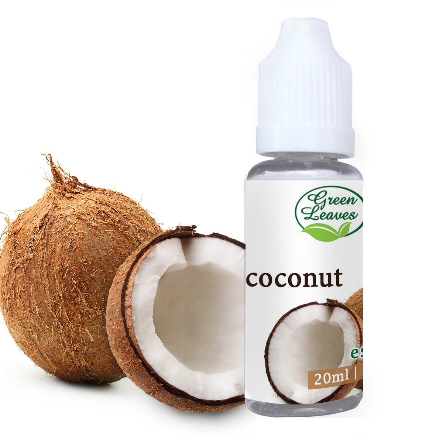 Essence aromatique multi-usages concentrée de noix de coco à feuilles vertes