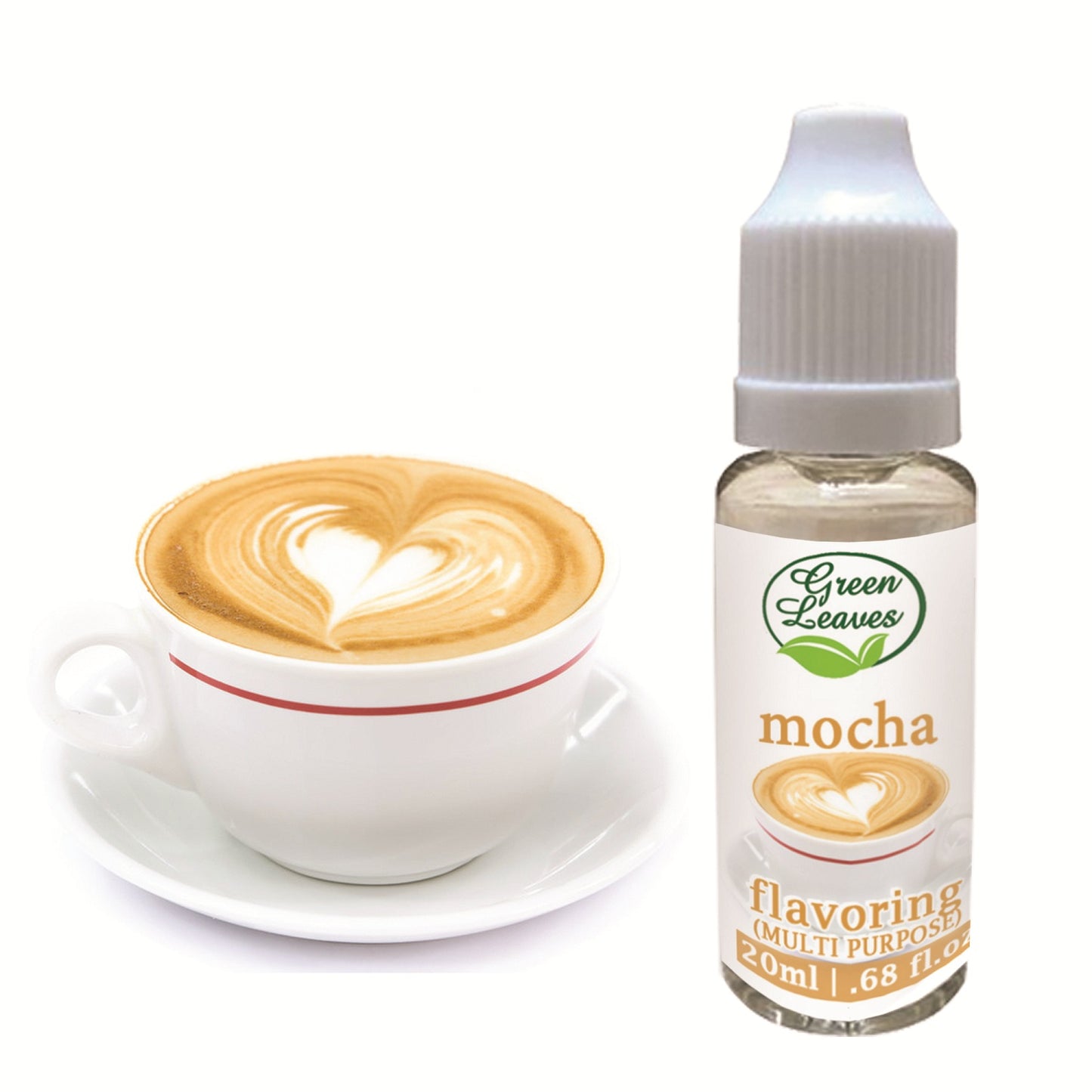 Green Leaves Concentrated Mocha Multi-purpose Flavor Essence 30ML - 1Gallon