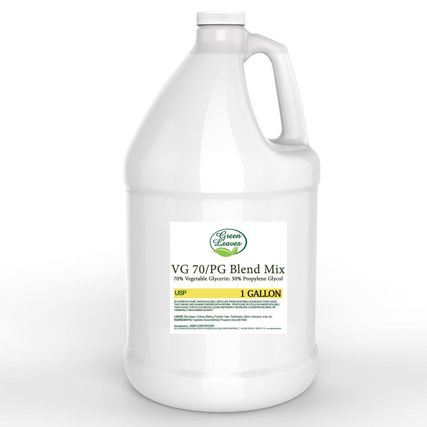 Feuilles vertes Mélange naturel VG70PG Glycérine végétale Glycérol 70 % Propylène glycol 30 %