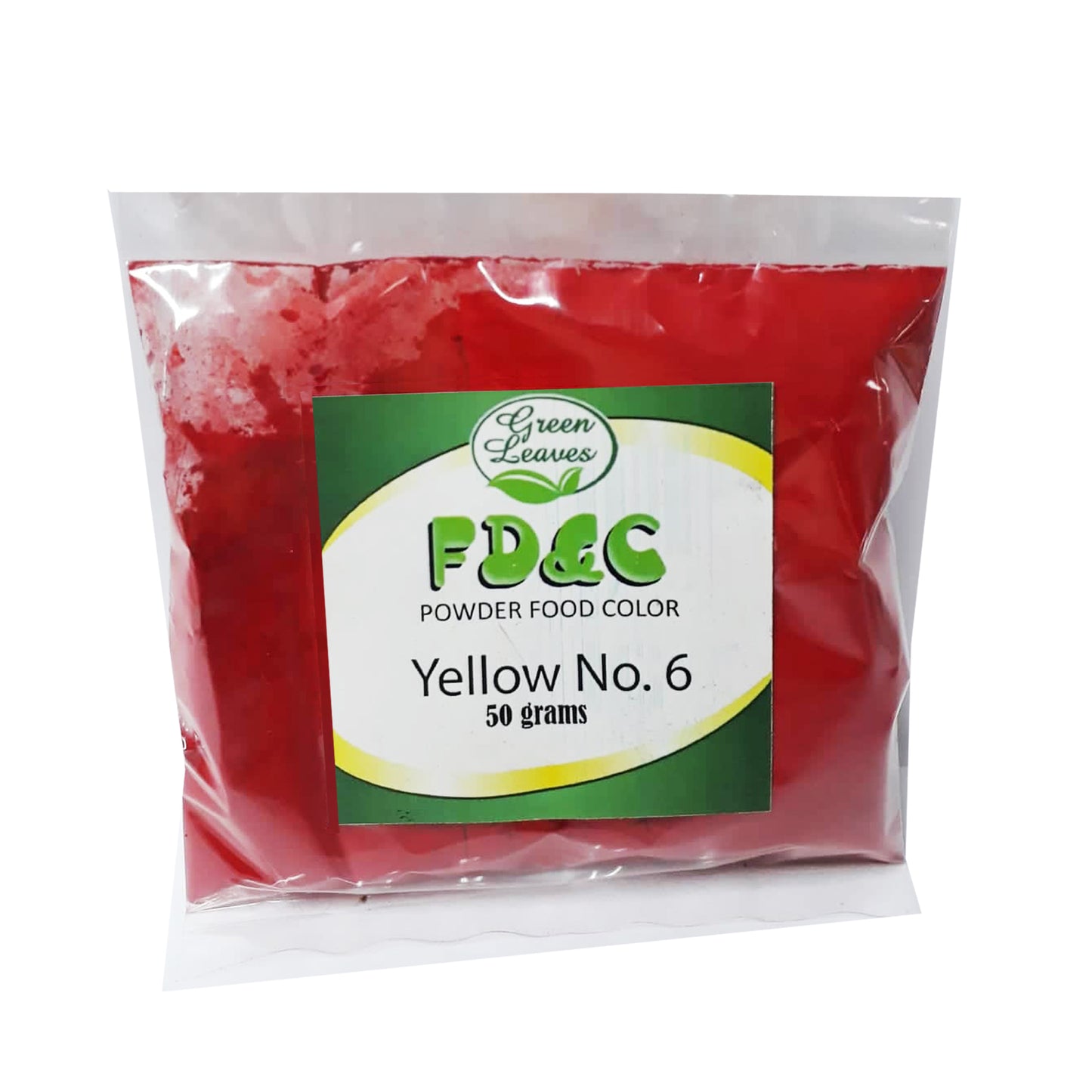 Feuilles vertes Colorant alimentaire pur FD & C Jaune 6 Jaune soleil