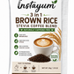 Instayum 3-in-1 Brown Rice Stevia Coffee Blend | Caffeine-Free Instant Healthy Coffee | 50g Sachet