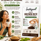 Instayum 3-in-1 Brown Rice Stevia Coffee Blend | Caffeine-Free Instant Healthy Coffee | 50g Sachet