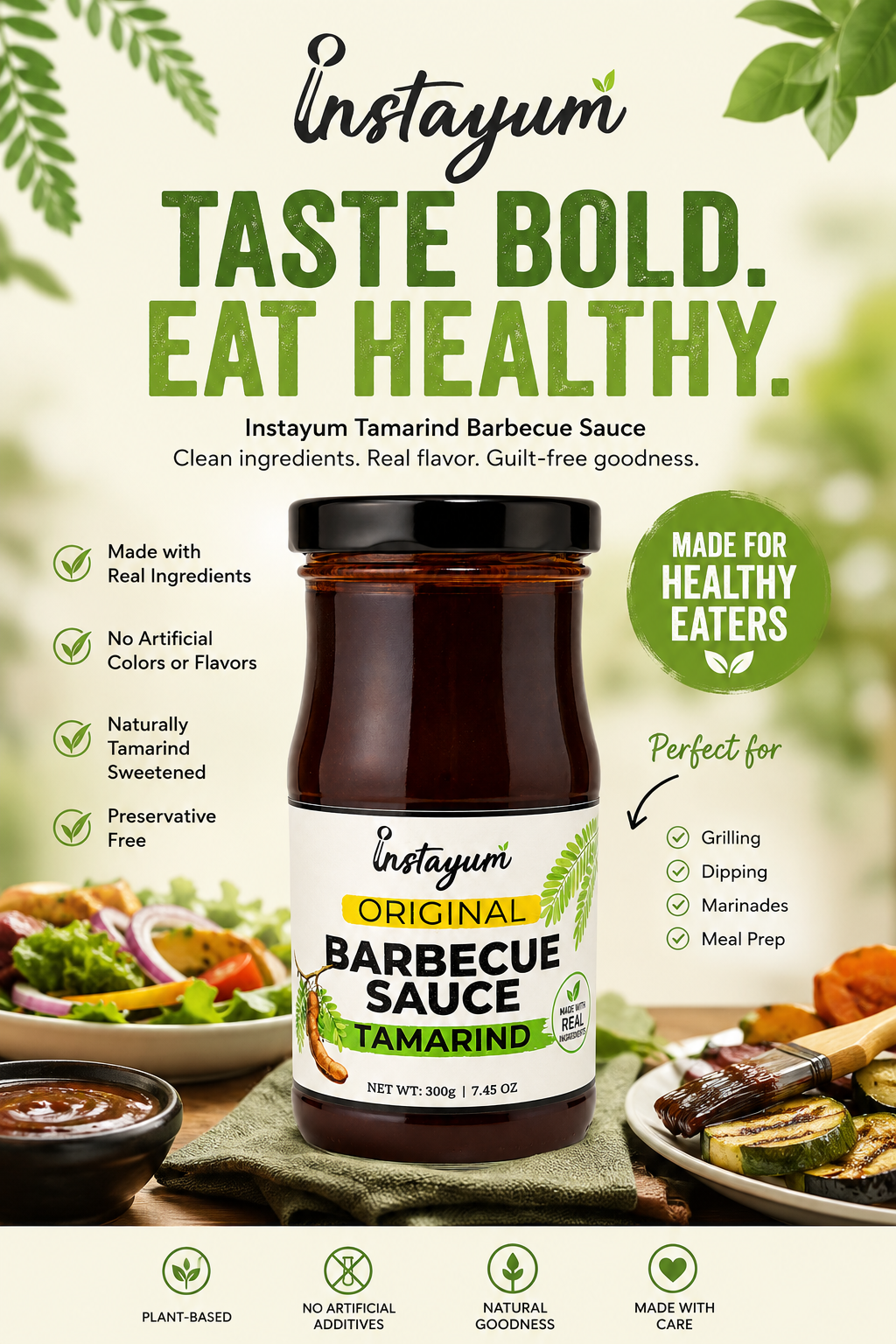 Instayum Original BBQ Sauce with Tamarind – Rich, Tangy & Flavorful | 300g