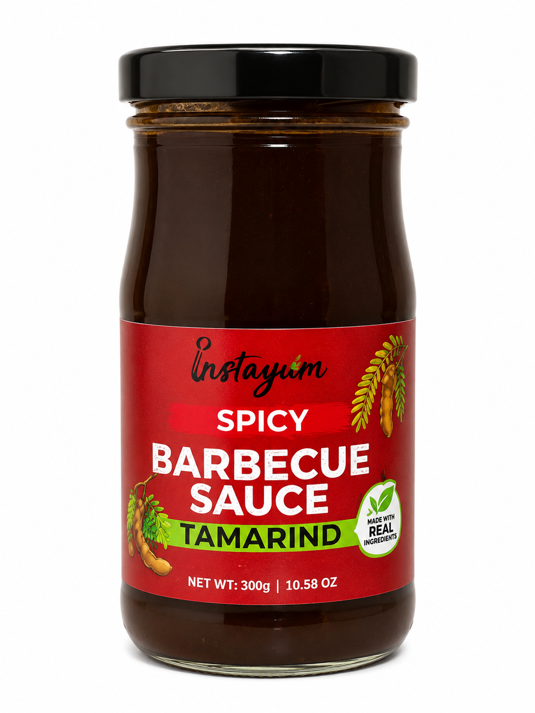 Instayum Spicy Tamarind Barbecue Sauce – Sweet & Spicy BBQ Marinade, Grilling, Dipping & Cooking Sauce | 300g