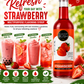 Green Leaves Strawberry Multipurpose Flavoring Syrup 800 ml | Premium Concentrated Syrup for Drinks, Desserts, Baking & Milk Tea