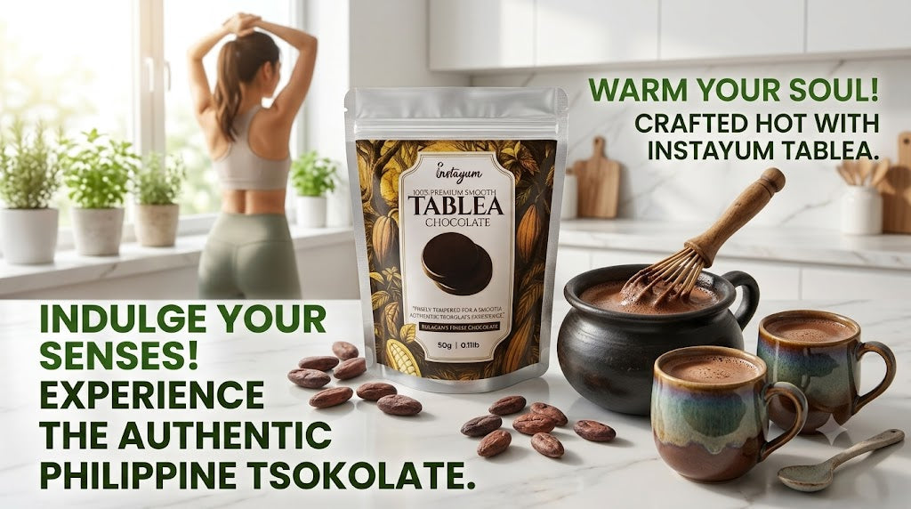 Instayum Artisanal Tablea Chocolate (50g) – 100% Pure & Smooth Cacao Round Discs