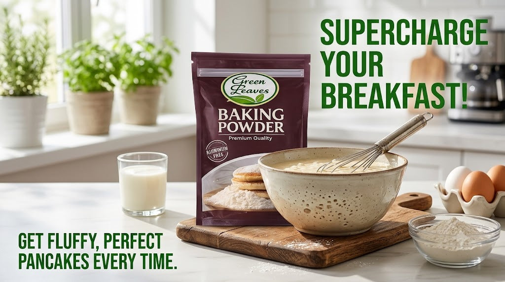 Green Leaves Double-Acting Aluminum-Free Baking Powder – 37 g