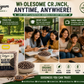 Instayum Organic Black Rice Puffed Cereal 1kg | Gluten-Free, Plant-Based Whole Grain Breakfast & Healthy Snack