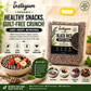 Instayum Organic Black Rice Puffed Cereal 1kg | Gluten-Free, Plant-Based Whole Grain Breakfast & Healthy Snack