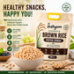 Instayum Organic Brown Rice Puffed Cereal 300g | Gluten-Free, Plant-Based Healthy Breakfast & Snack