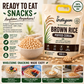 Instayum Organic Brown Rice Puffed Cereal 300g | Gluten-Free, Plant-Based Healthy Breakfast & Snack