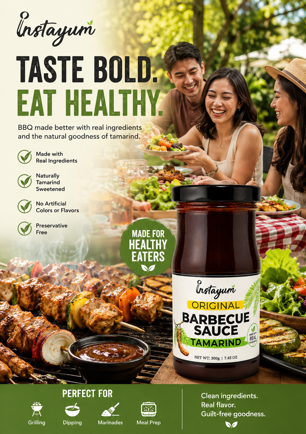 Instayum Original BBQ Sauce with Tamarind – Rich, Tangy & Flavorful | 300g