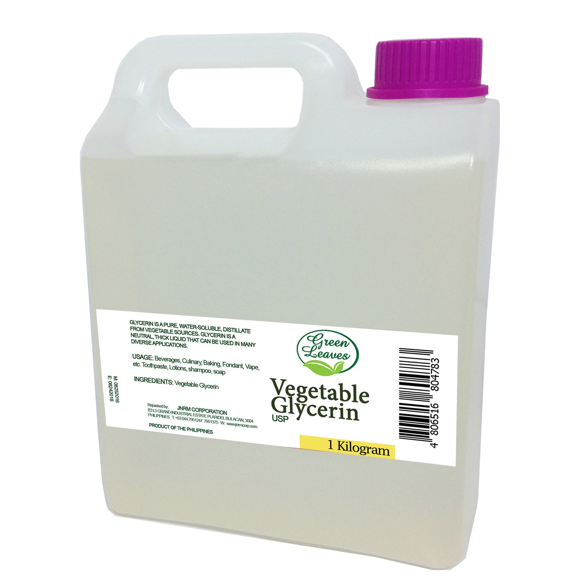Feuilles vertes Glycrine vgtale naturelle Glycrol VG JNRM Corporation Feuilles vertes Glycrine vgtale naturelle Glycrol VG JNRM Corporation