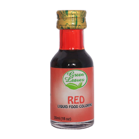 Green Leaves Red Liquid Food Color