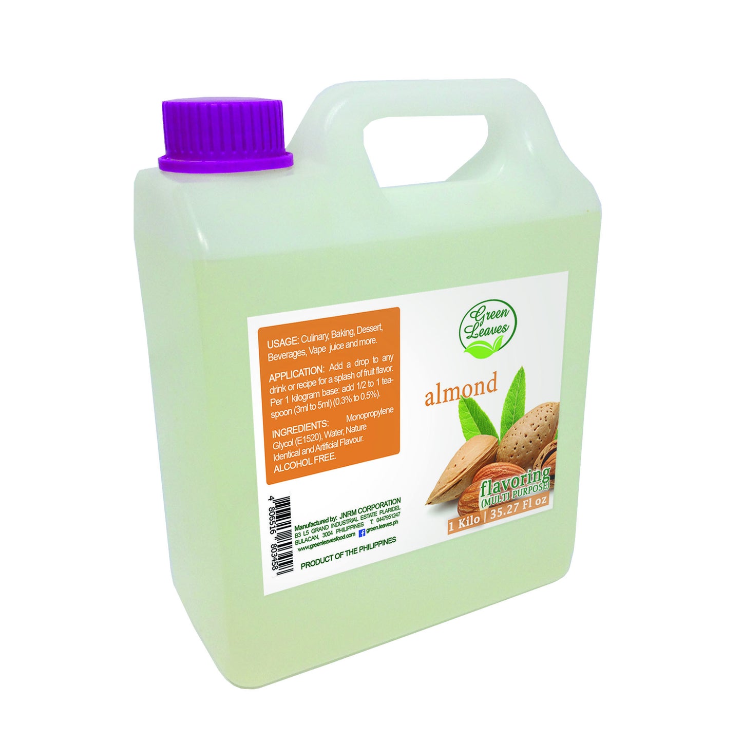 Green Leaves Concentrated Almond Multi-purpose Flavor Essence 30ml - 1Gallon