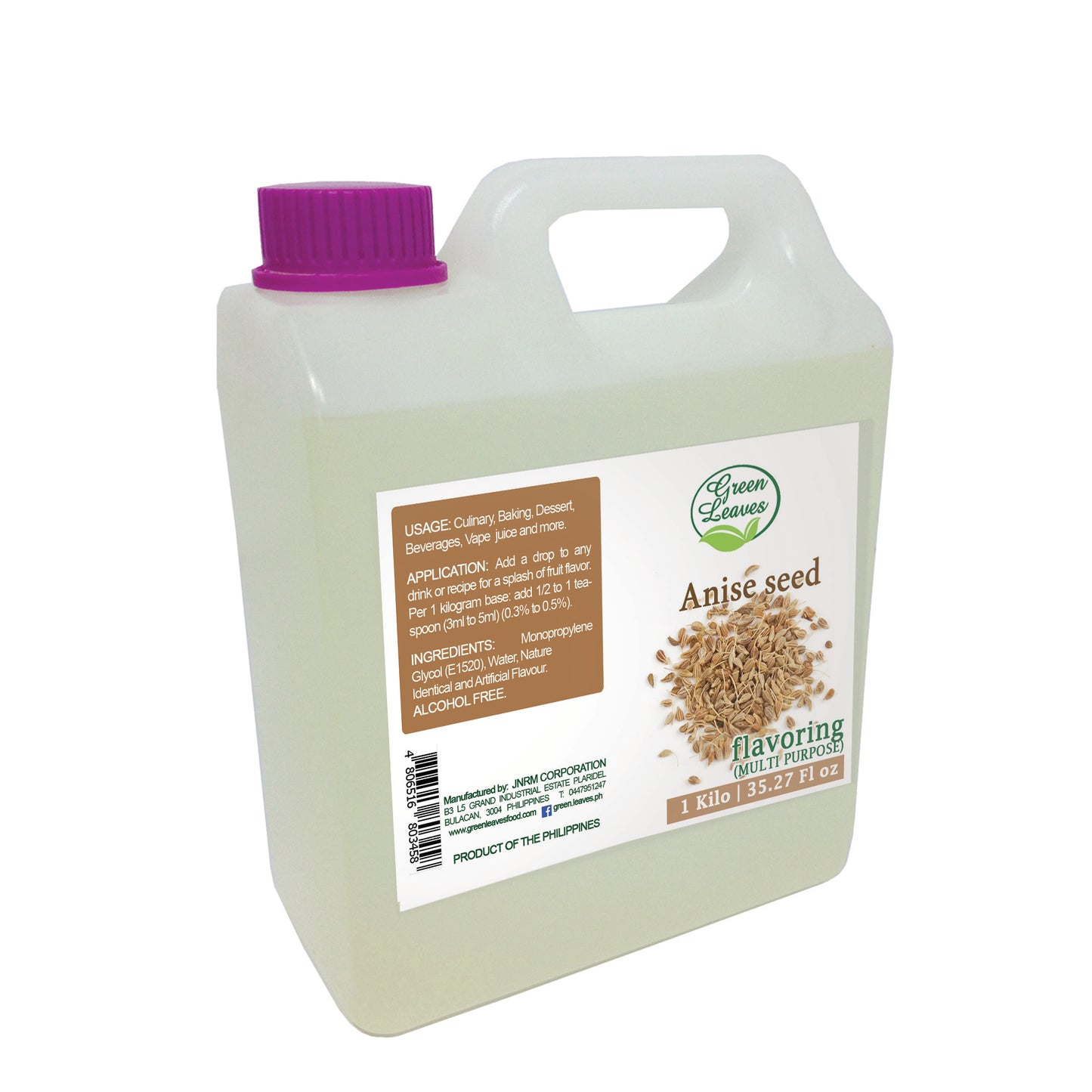 Green Leaves Concentrated Anise Multi-purpose Flavor Essence 30ml - 1Gallon