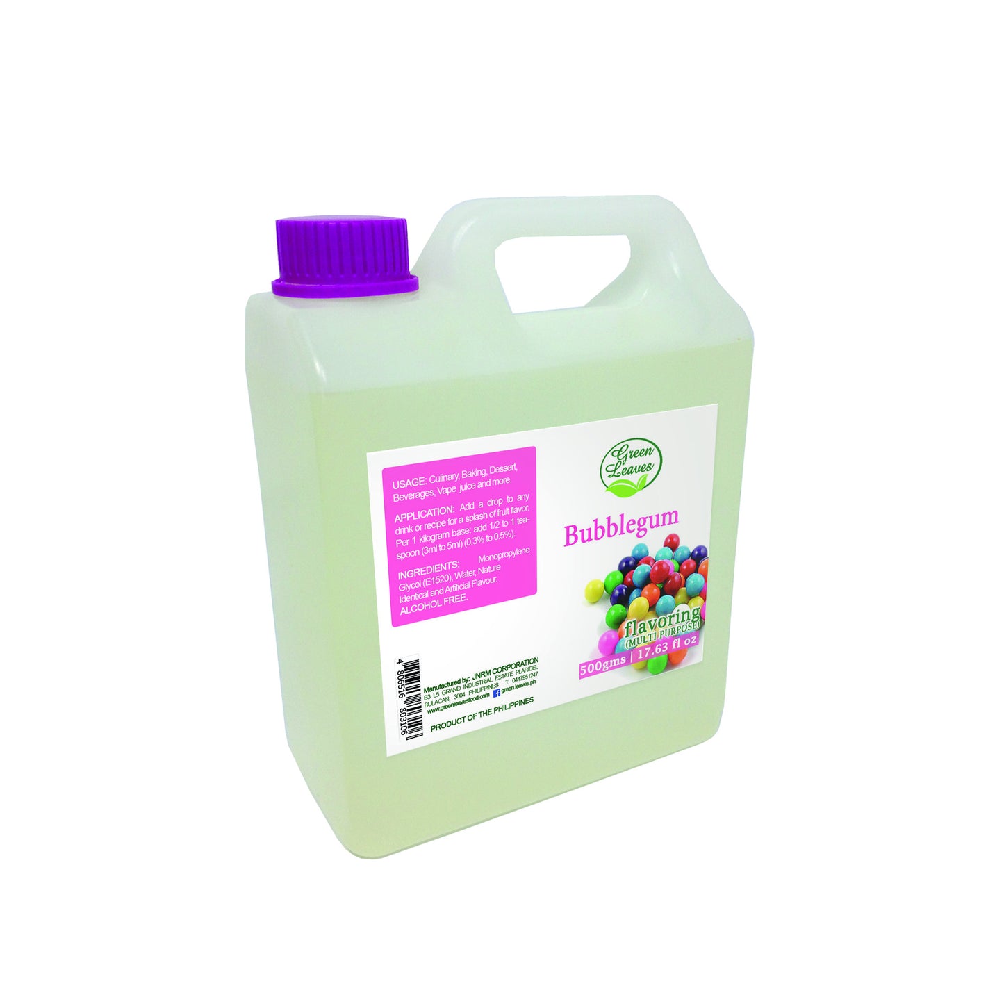 Green Leaves Concentrated Bubblegum Multi-purpose Flavor Essence 30ML - 1Gallon