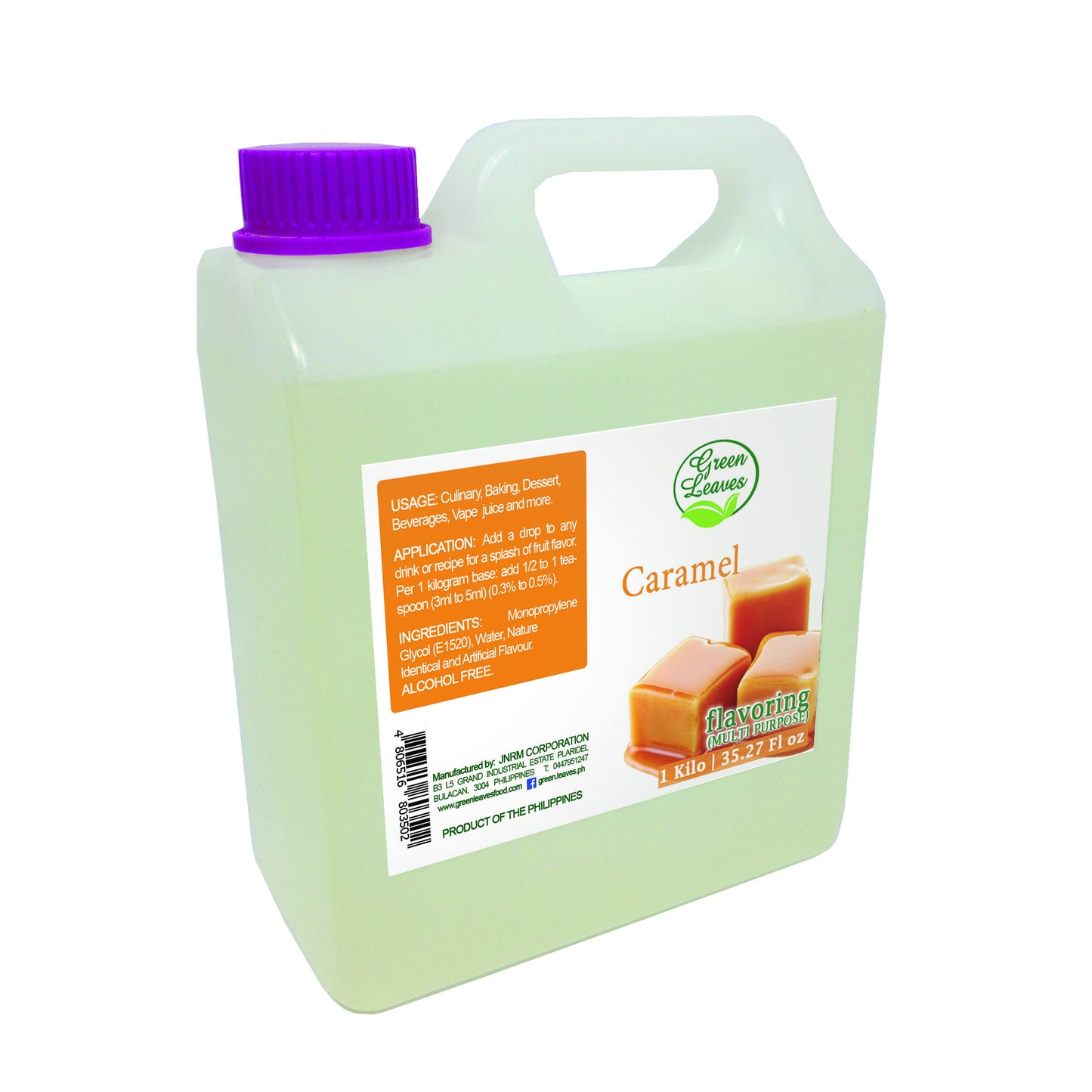 Green Leaves Concentrated Caramel Multi-purpose Flavor Essence 30ML - 1Gallon