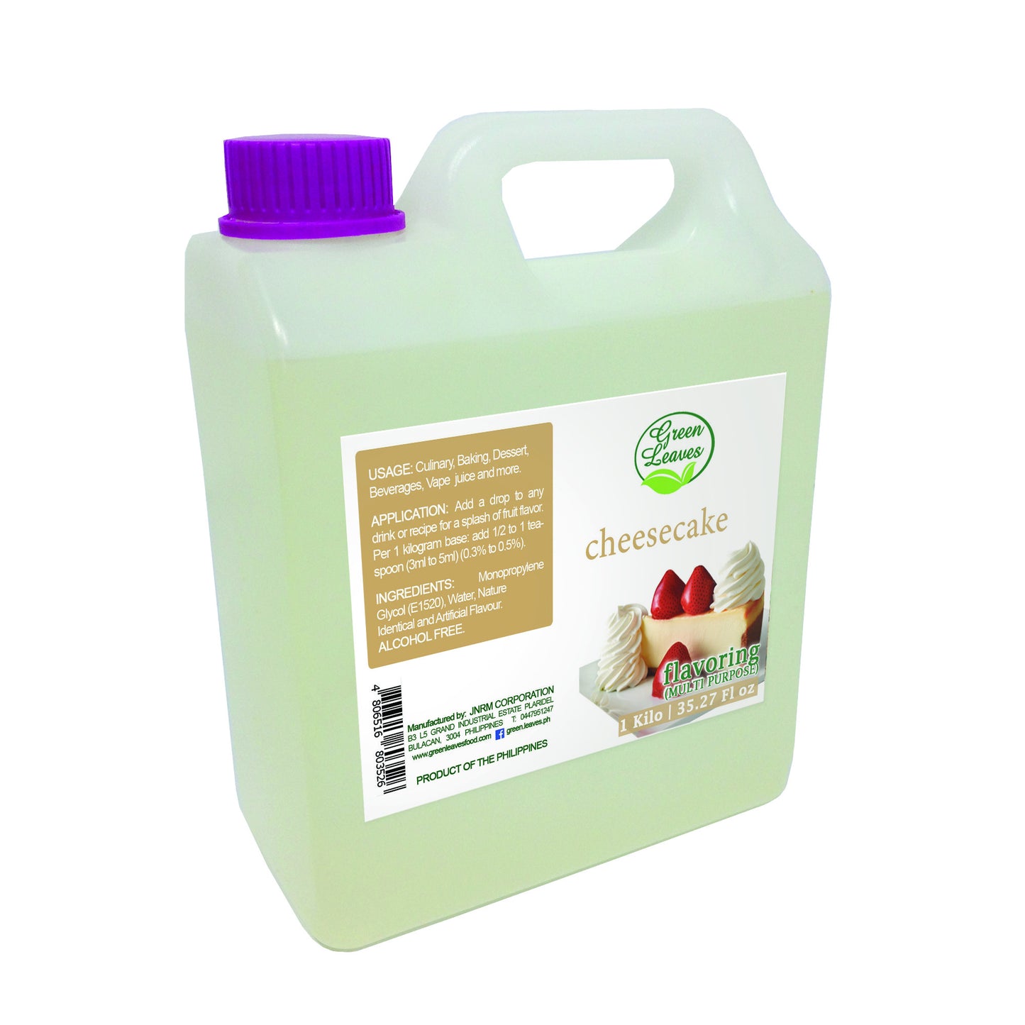 Green Leaves Concentrated Cheesecake Multi-purpose Flavor Essence 30ML - 1Gallon