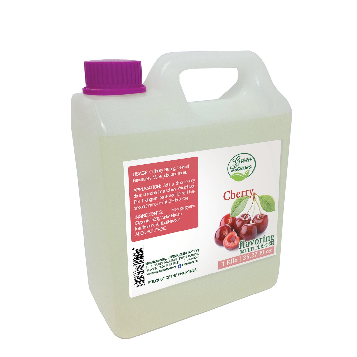 Green Leaves Concentrated Cherry Multi-purpose Flavor Essence 30ML - 1Gallon