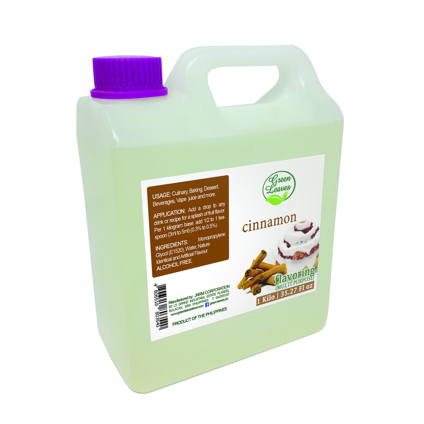 Green Leaves Concentrated Cinnamon Multi-purpose Flavor Essence 30ML - 1Gallon