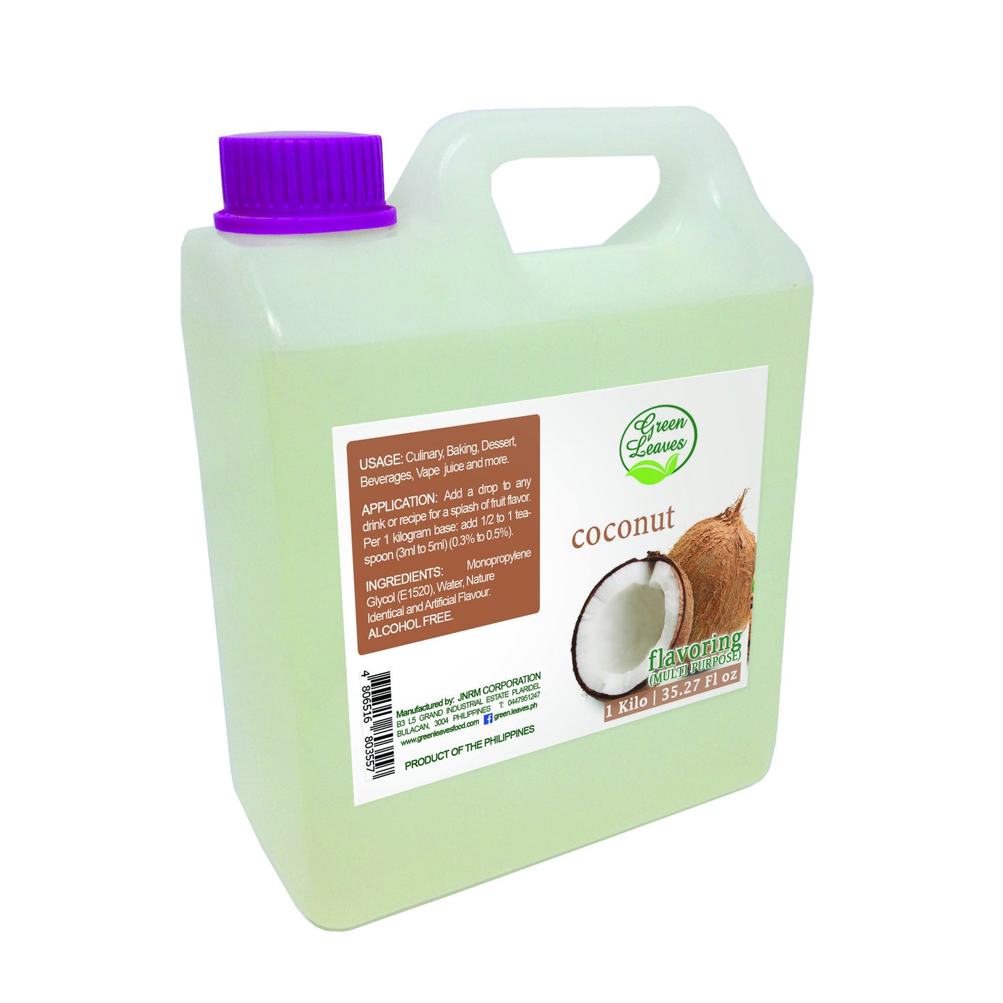 Green Leaves Concentrated Coconut Multi-purpose Flavor Essence 30ML - 1Gallon