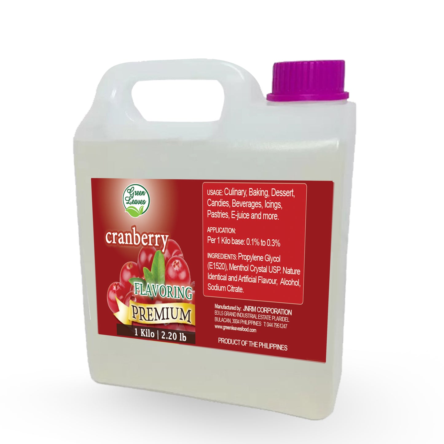 Premium Green Leaves Cranberry Flavor