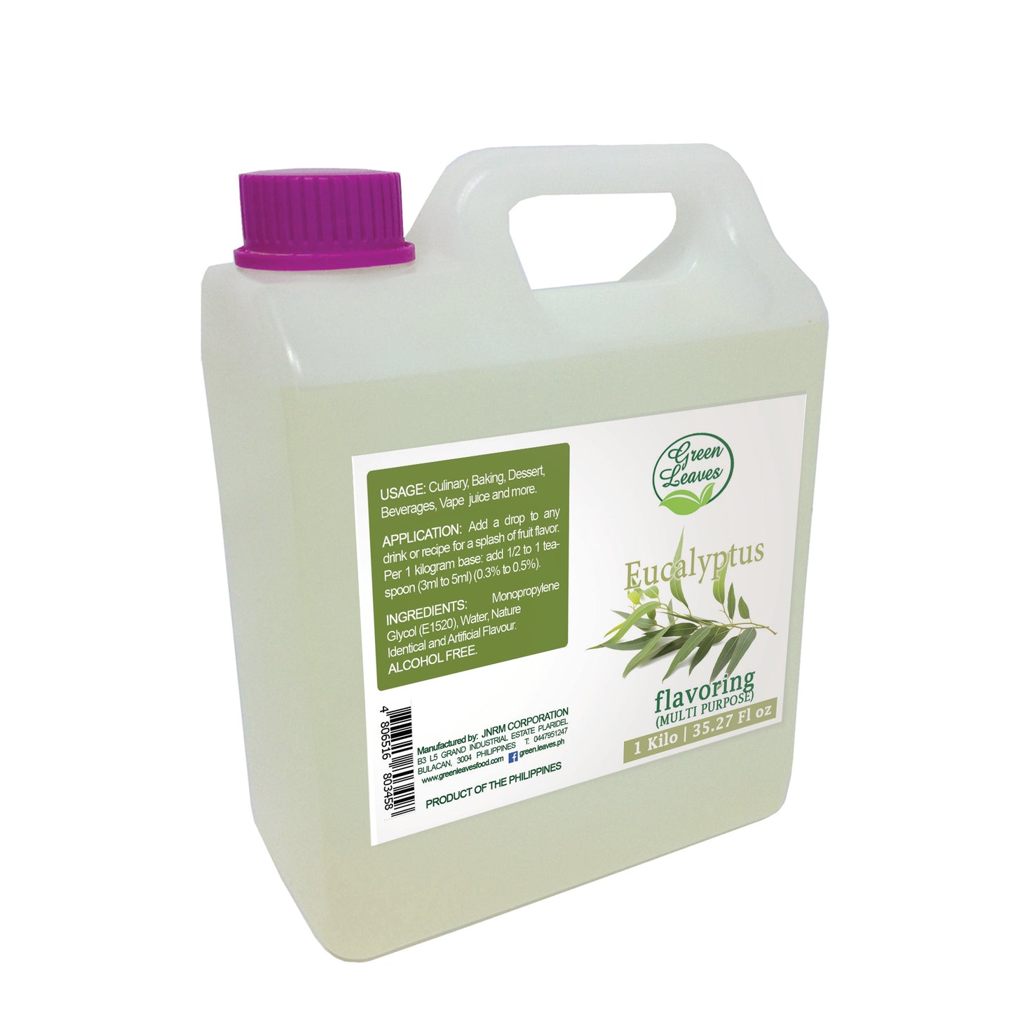 Green Leaves Concentrated Eucalyptus Multi-purpose Flavor Essence 30ML - 1Gallon