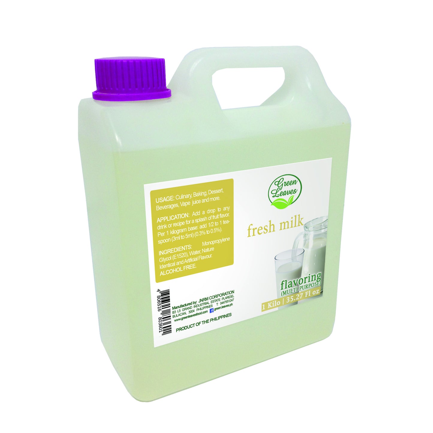 Green Leaves Concentrated Fresh Milk Multi-purpose Flavor Essence 30ML - 1Gallon