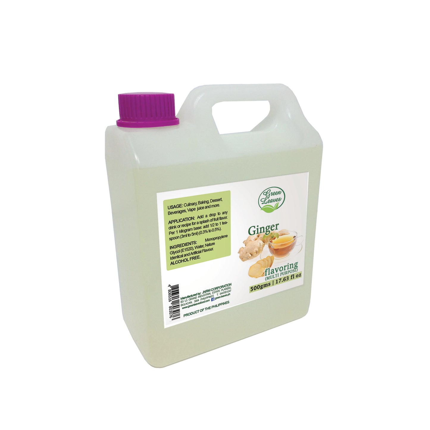 Green Leaves Concentrated Ginger Multi-purpose Flavor Essence 30ML - 1Gallon