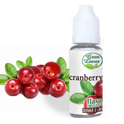 Green Leaves Concentrated Cranberry Multi-purpose Flavor Essence 30ML - 1Gallon