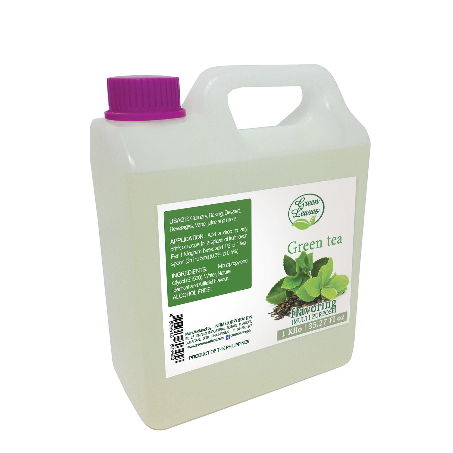 Green Leaves Concentrated Green Tea Multi-purpose Flavor Essence 30ML - 1Gallon