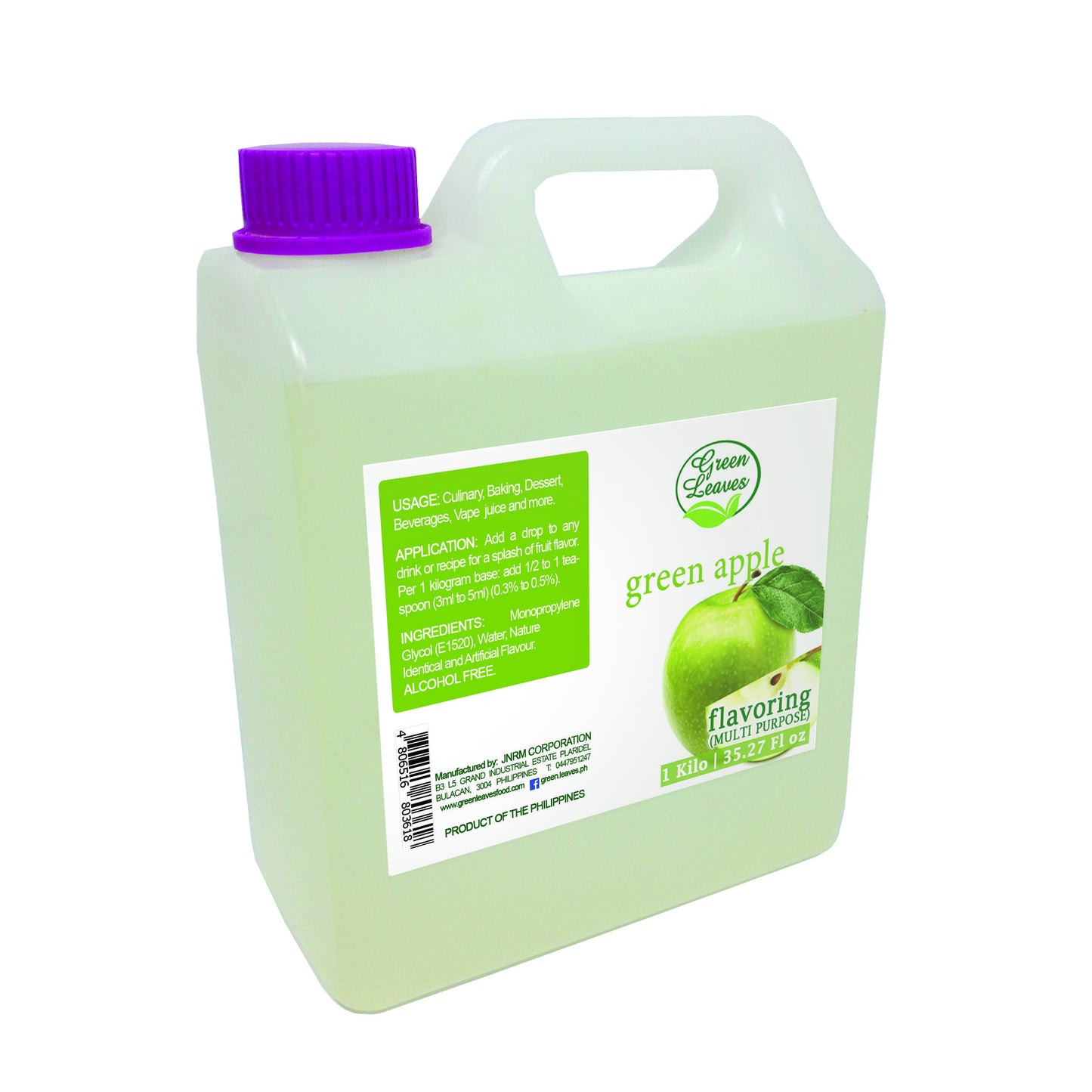 Green Leaves Concentrated Green Apple Multi-purpose Flavor Essence 30ML - 1Gallon