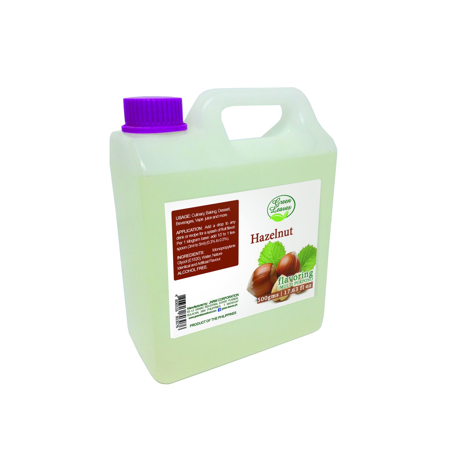 Green Leaves Concentrated Hazelnut Multi-purpose Flavor Essence 30ML - 1Gallon