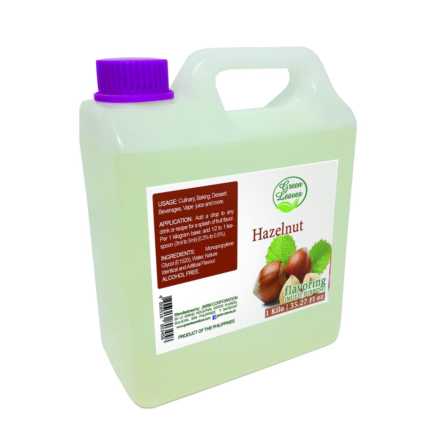 Green Leaves Concentrated Hazelnut Multi-purpose Flavor Essence 30ML - 1Gallon