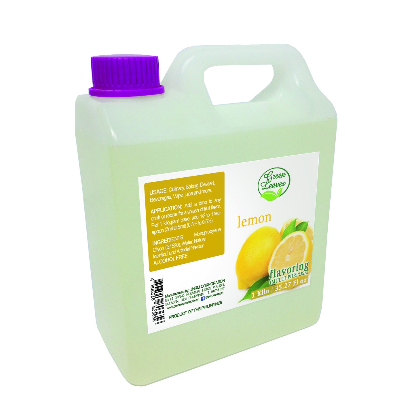 Green Leaves Concentrated Lemon Multi-purpose Flavor Essence 30ML - 1Gallon