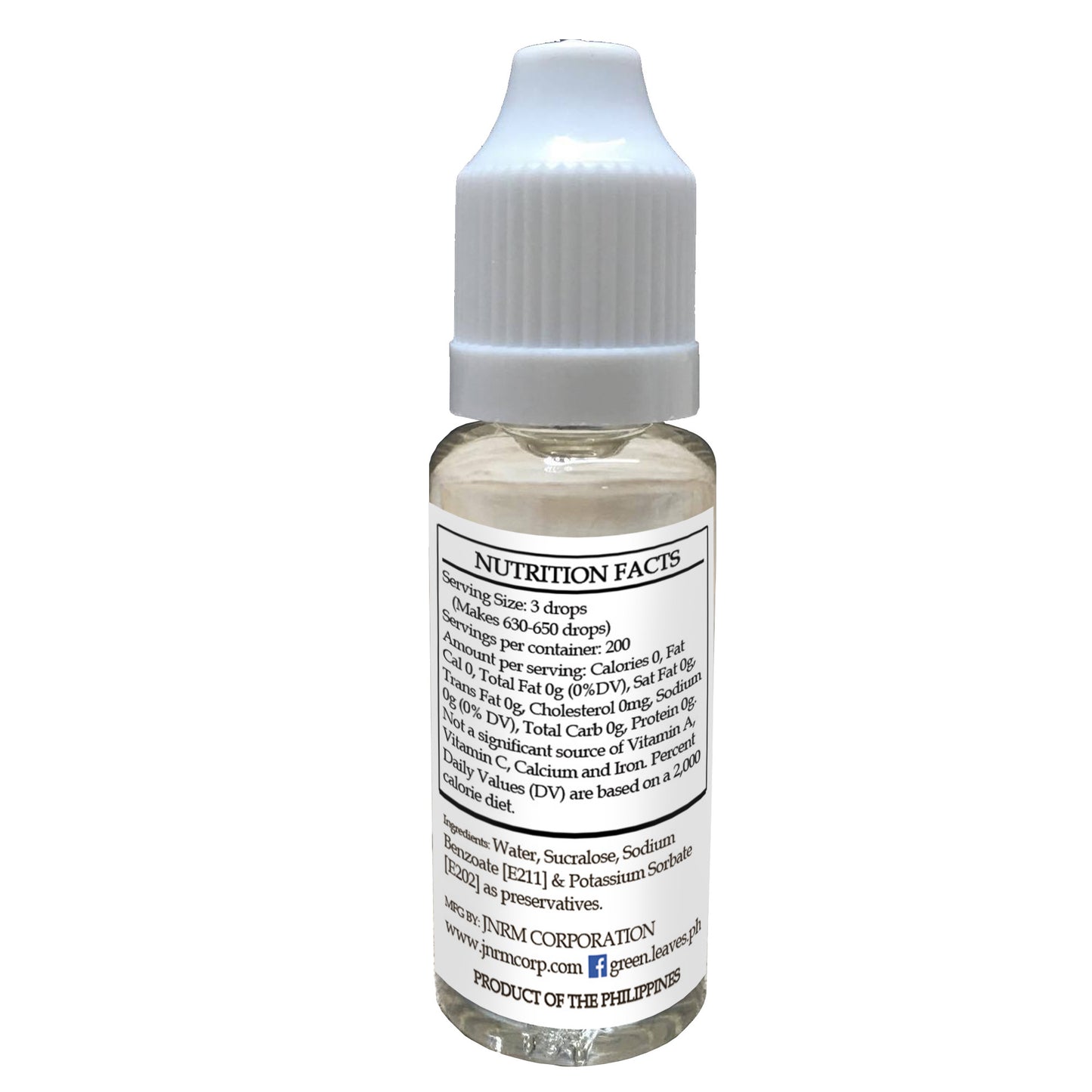 Green Leaves Concentrated ZERO Calorie Liquid Sucralose Sweetener JNRM Corporation Green Leaves Concentrated ZERO Calorie Liquid Sucralose Sweetener JNRM Corporation