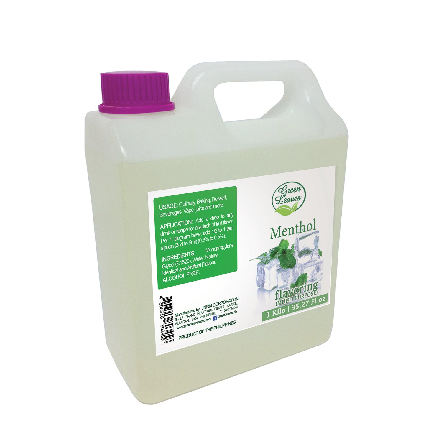 Green Leaves Concentrated Cooling Mint Menthol Multi-purpose Flavor Essence 30ML - 1Gallon