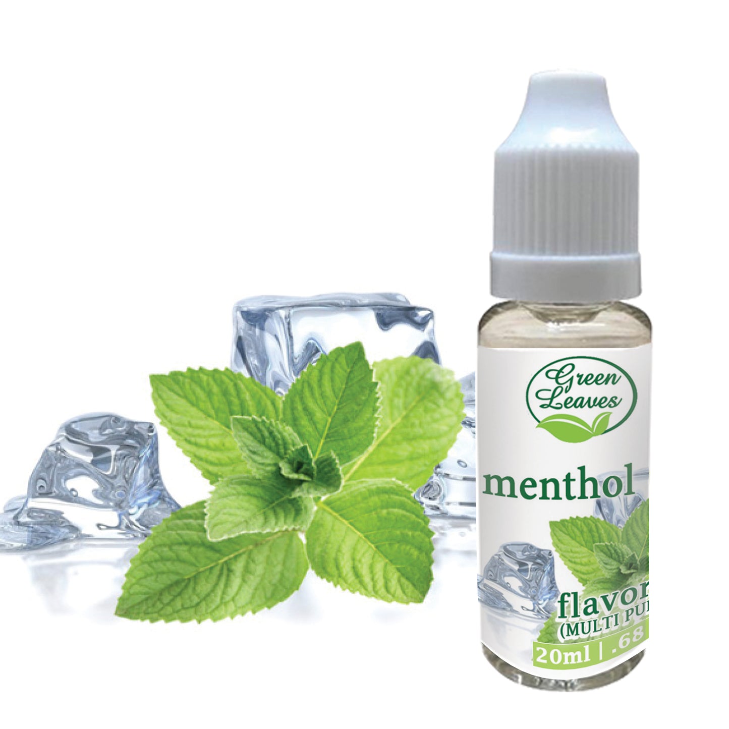 Green Leaves Concentrated Cooling Mint Menthol Multi-purpose Flavor Essence 30ML - 1Gallon