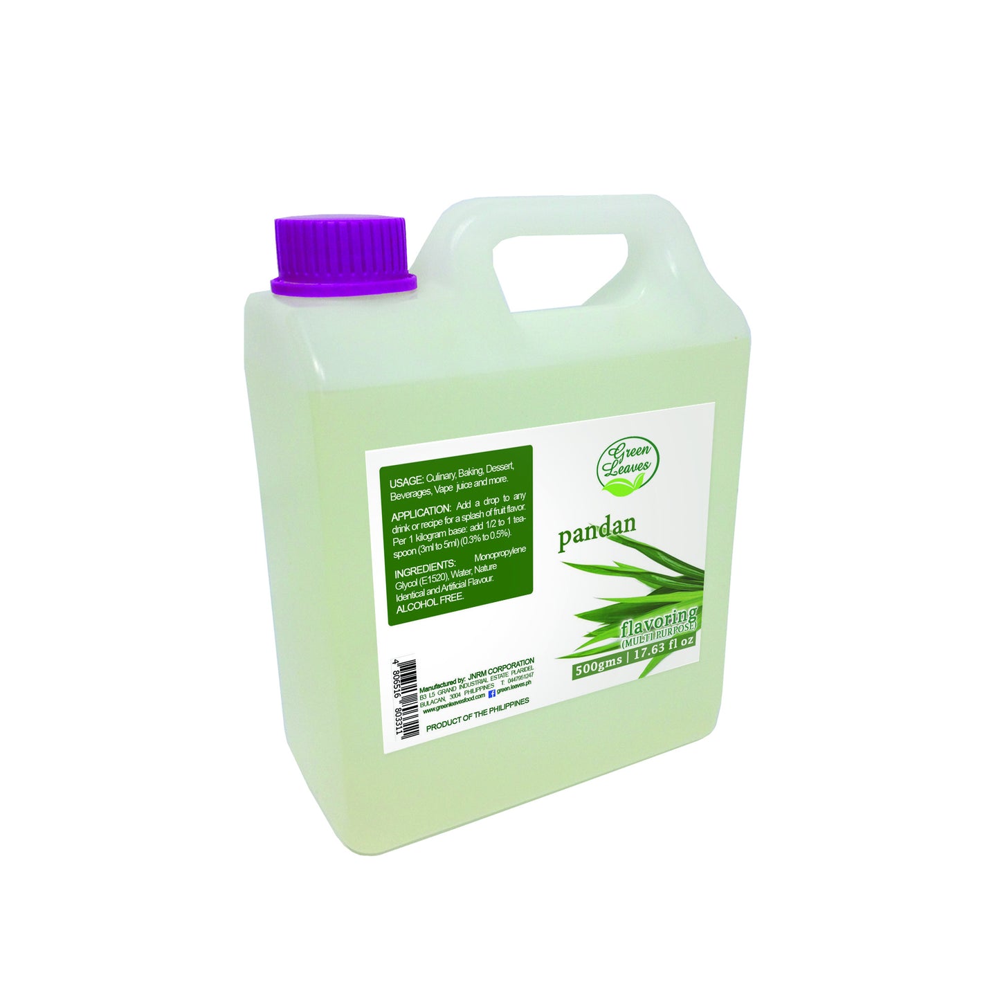 Green Leaves Concentrated Pandan Multi-purpose Flavor Essence 30ML - 1Gallon