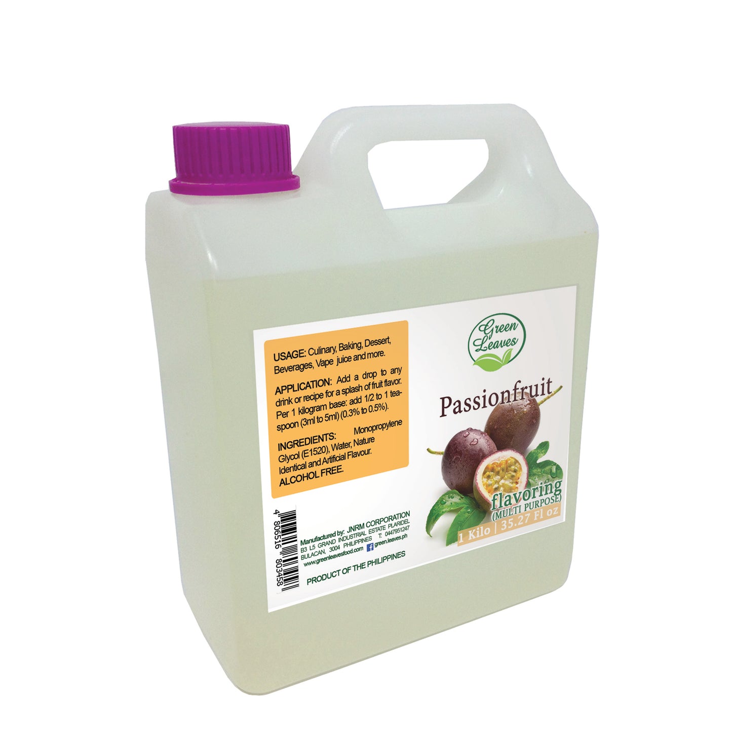 Green Leaves Concentrated Passionfruit Multi-purpose Flavor Essence 30ML - 1Gallon