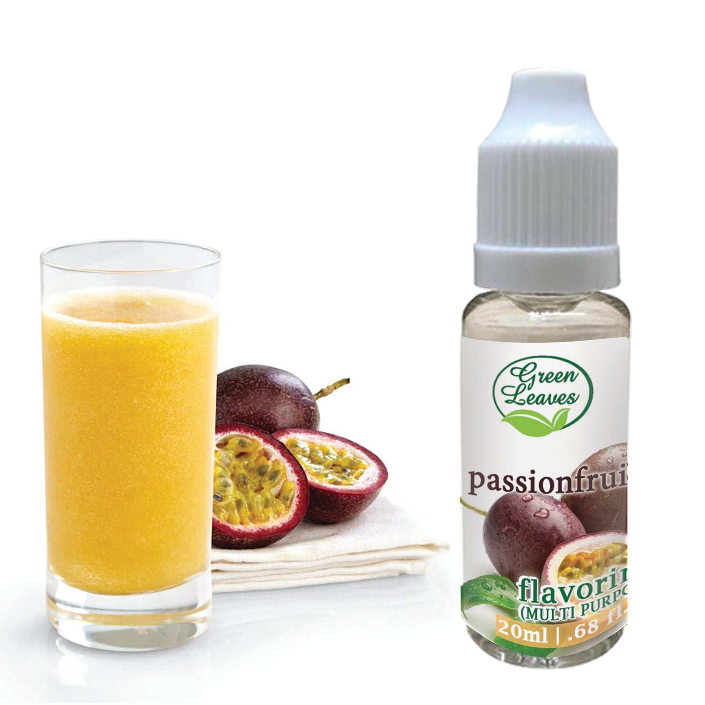 Green Leaves Concentrated Passionfruit Multi-purpose Flavor Essence 30ML - 1Gallon