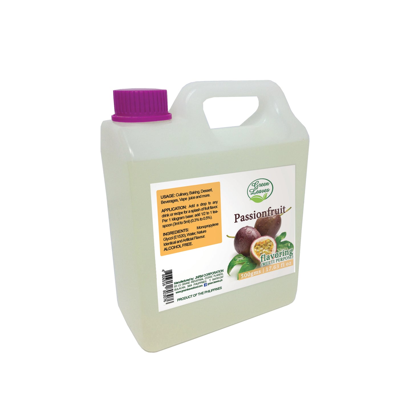 Green Leaves Concentrated Passionfruit Multi-purpose Flavor Essence 30ML - 1Gallon