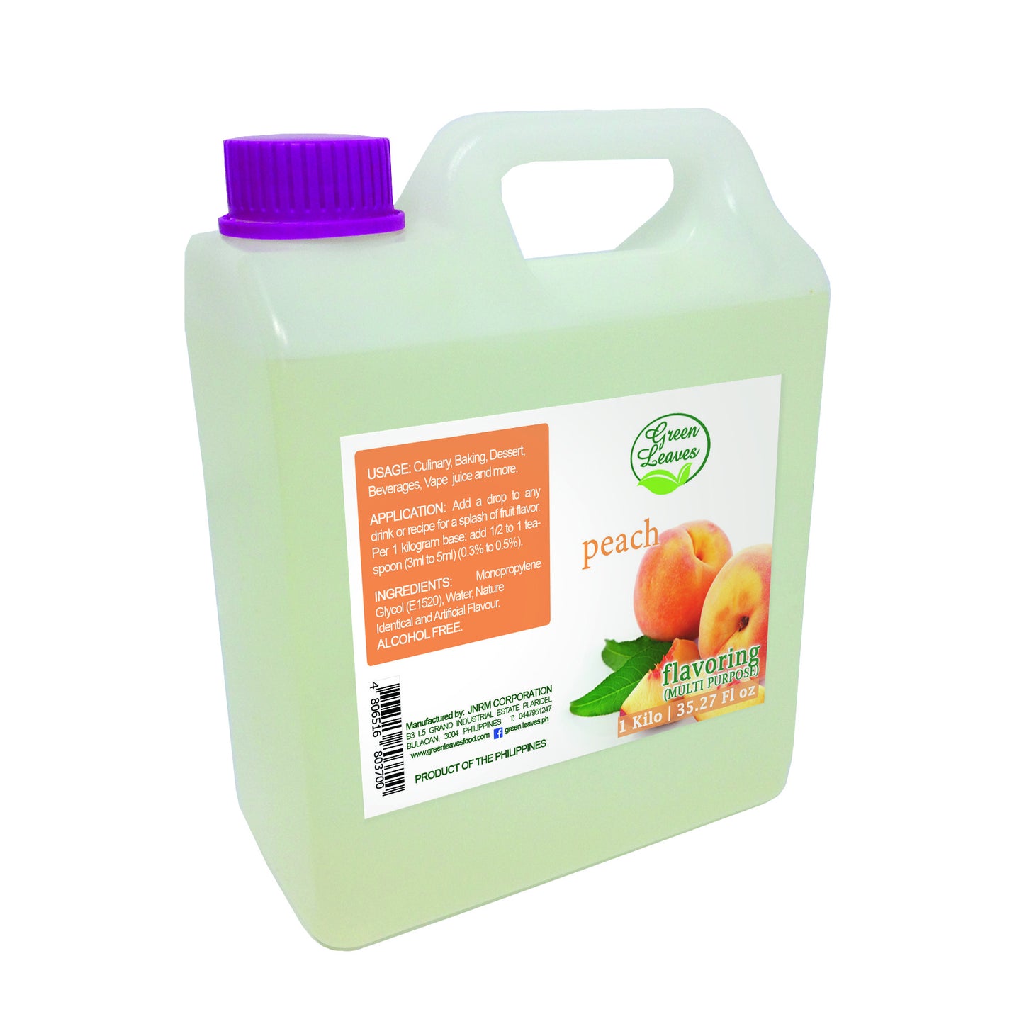 Green Leaves Concentrated Peach Multi-purpose Flavor Essence 30ML - 1Gallon